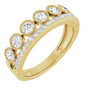 14K Yellow 1 CTW Diamond Ring  
